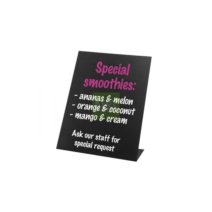 Ardoise table noir fer avec pied