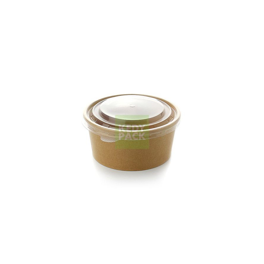 Pot Kraft et couvercle micro-ondable Pot Kraft et couvercle micro-ondable