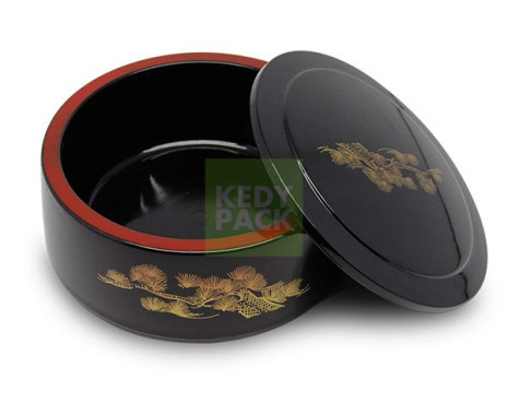 Boîte Chirashi rond à avec Motifs
