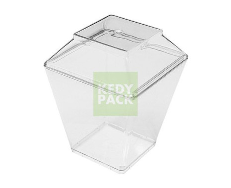 Verrine coupe avec couvercle