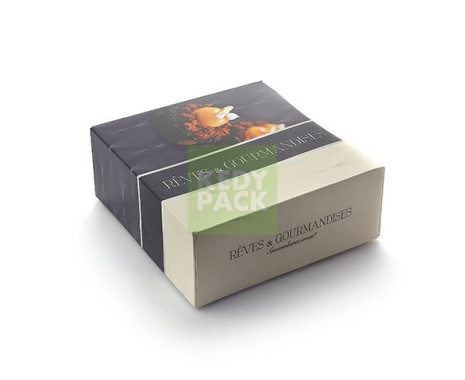 Boîte pâtissière carton imprimé