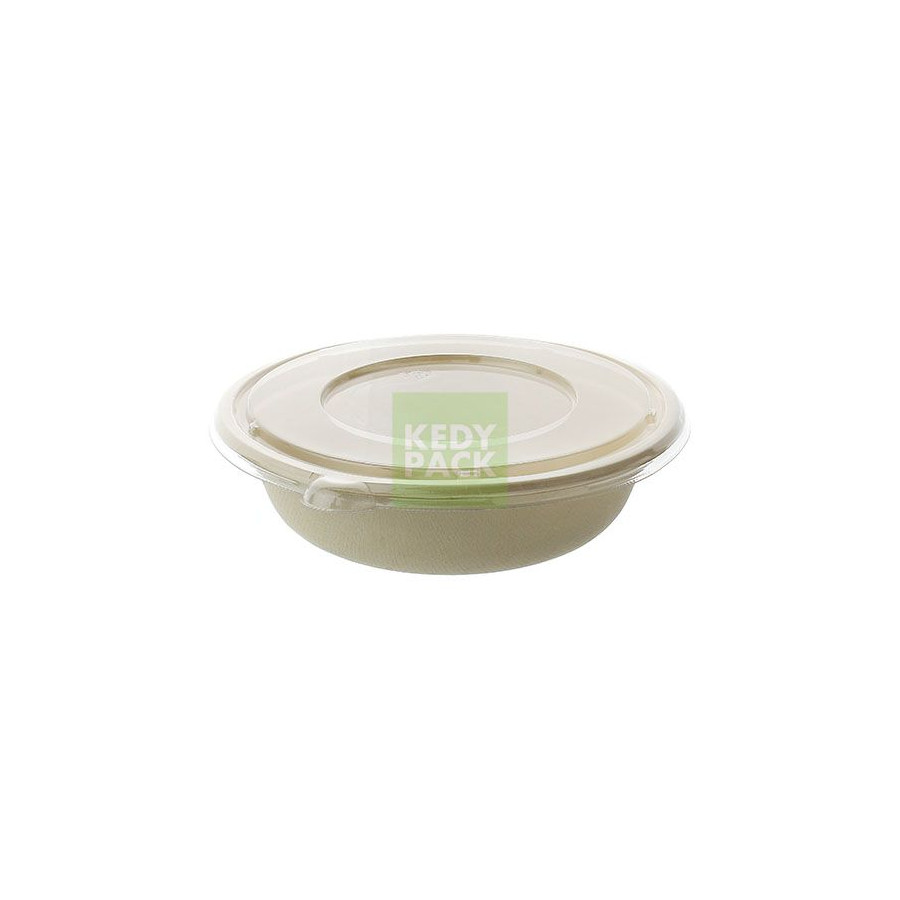 Bol rond pulpe avec couvercle Bol rond pulpe avec couvercle