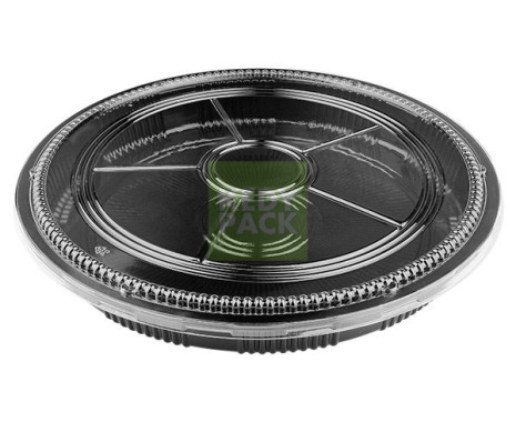 Plateau Rond Noir pour Sushi