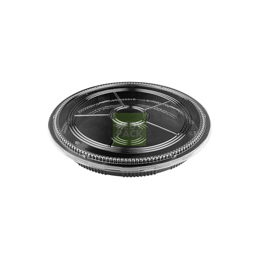 Plateau Rond Noir pour Sushi Plateau Rond Noir pour Sushi