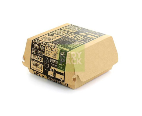 Boîte à Hamburger en carton kraft