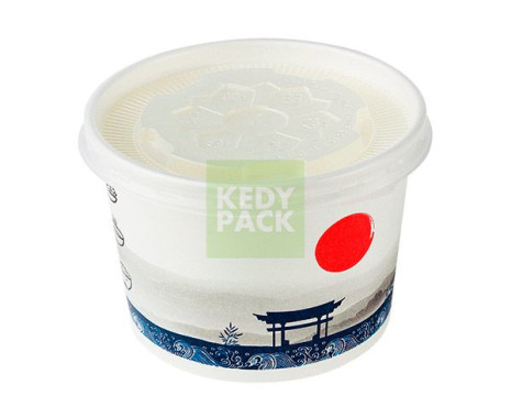 Pot en carton paysage japonais