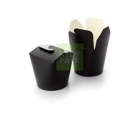 boite à pâtes en carton noir