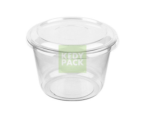 Pot dessert plastique transparent