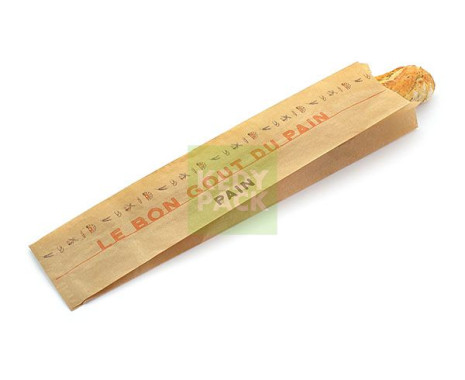 Pochette a  pain kraft imprime