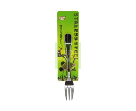 Mini fourchette jaune/vert