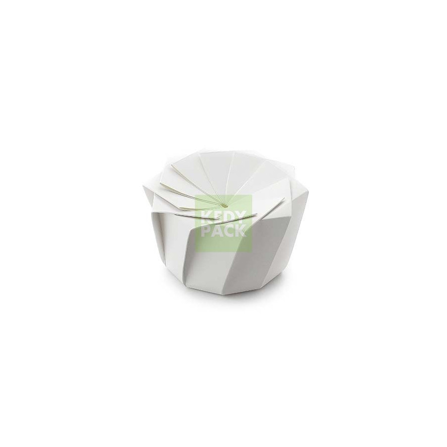 Boîte Origami Fleur Blanche Carton