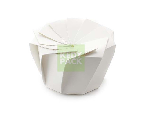 Boîte Origami Fleur Blanche Carton