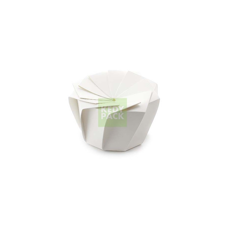 Boîte Origami Fleur Blanche Carton