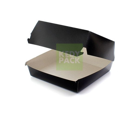 Boîte à Hamburger en carton noir