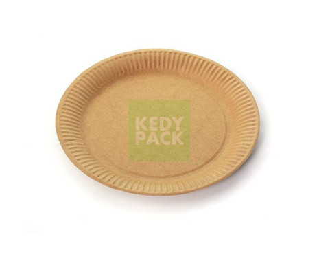Assiette en carton kraft