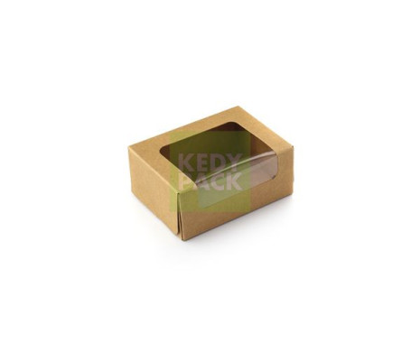 Boîte rectangulaire KRAFT fenêtre