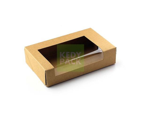Boîte rectangulaire KRAFT fenêtre