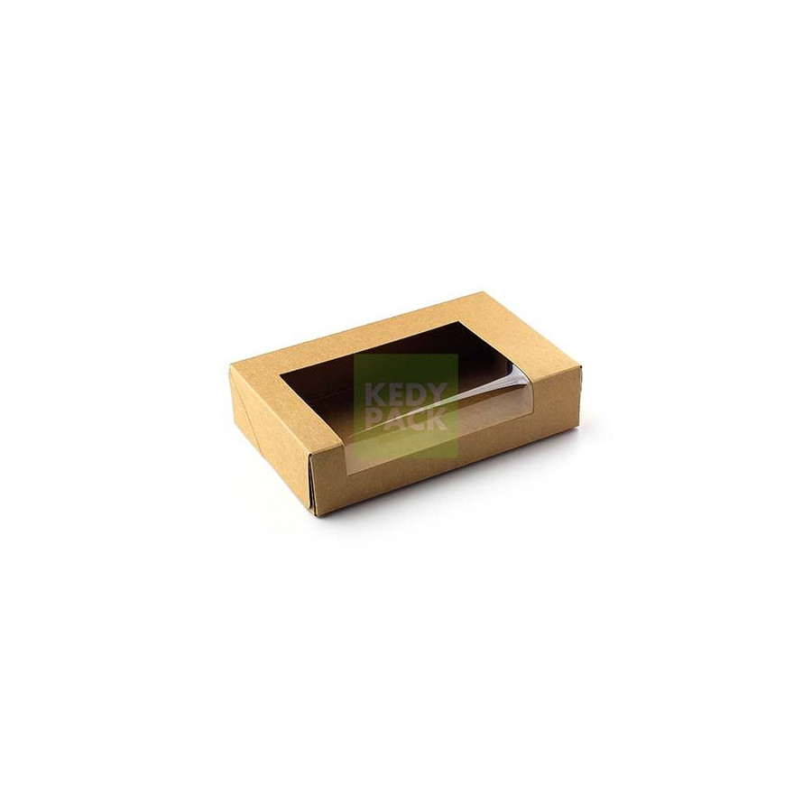 Boîte rectangulaire KRAFT fenêtre Boîte rectangulaire KRAFT fenêtre