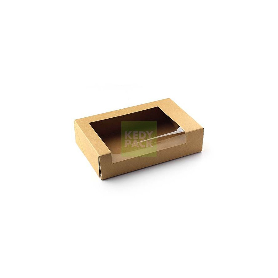 Boîte rectangulaire KRAFT fenêtre Boîte rectangulaire KRAFT fenêtre