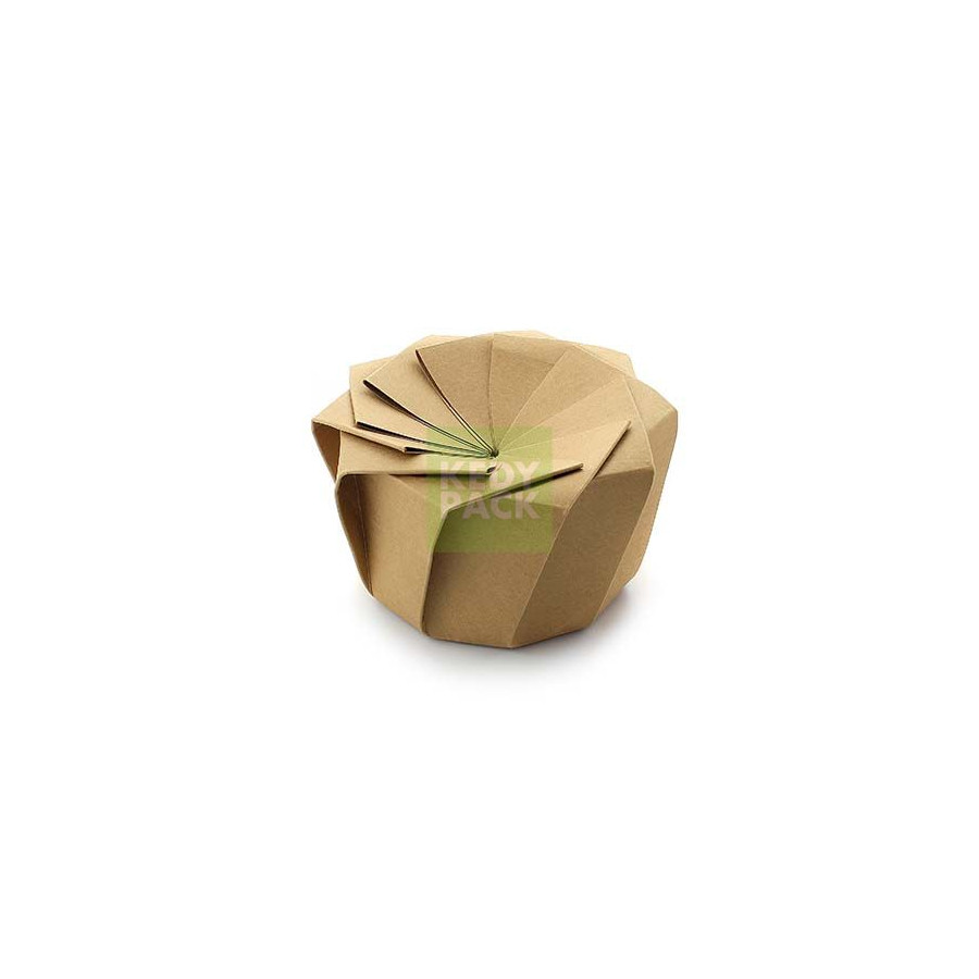 Boite origami fleur lotus KRAFT