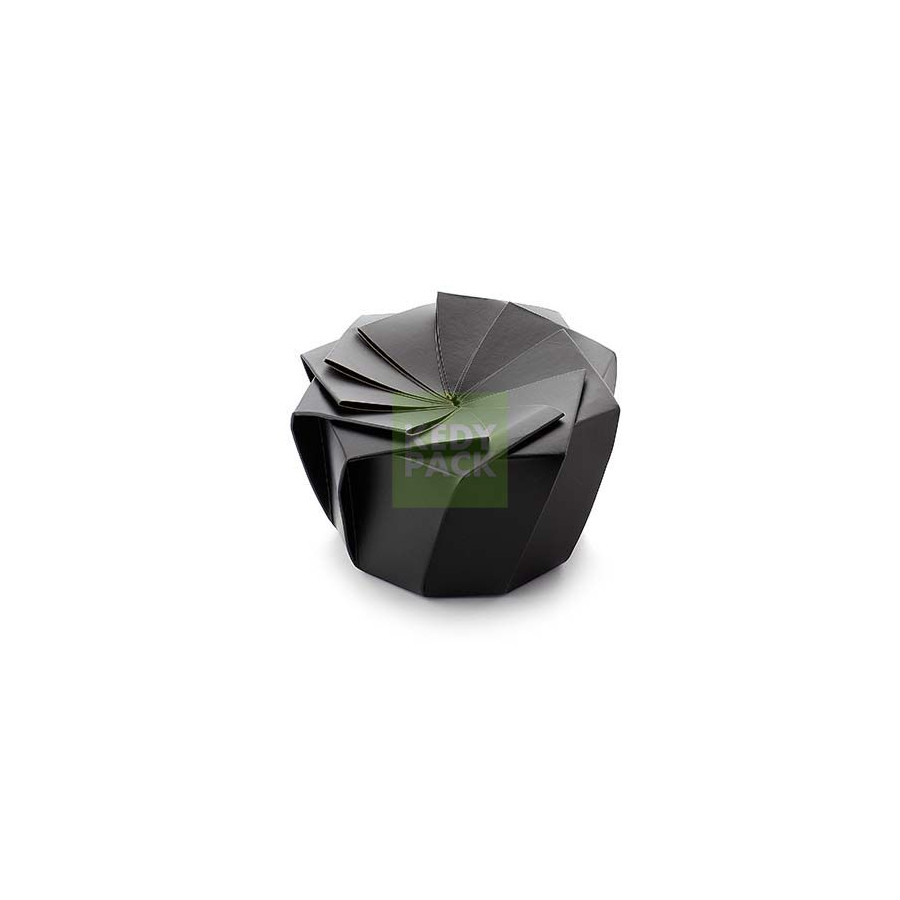 Boite origami fleur noir