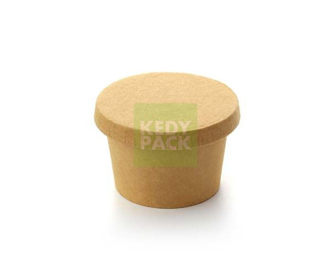 Pot de sauce et couvercle kraft