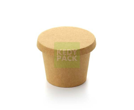 Pot de sauce et couvercle kraft