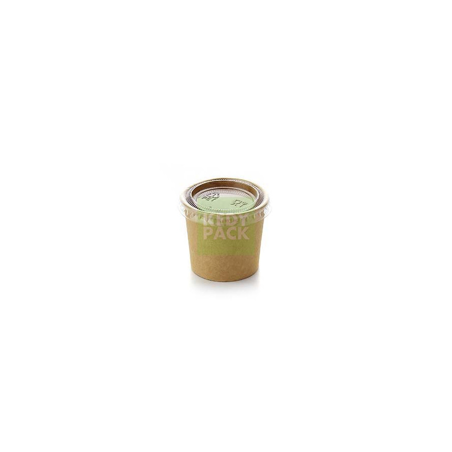 Pot sauce kraft, couvercle Fraicheur Pot sauce kraft, couvercle Fraicheur
