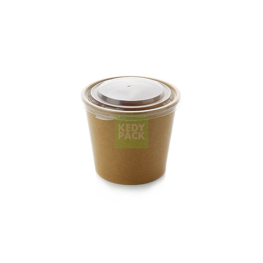 Pot kraft et couvercle micro-ondable Pot kraft et couvercle micro-ondable