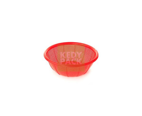 Passoire plastique ronde ROUGE