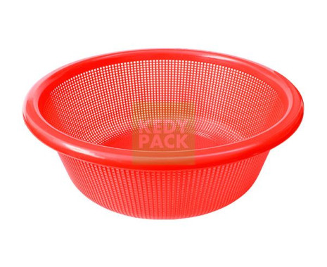 Passoire cuisine rond poignée ROUGE