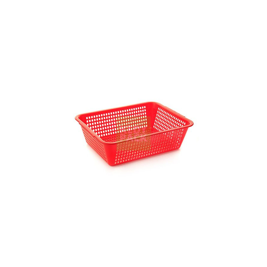 Passoire plastique rectangulaire ROUGE
