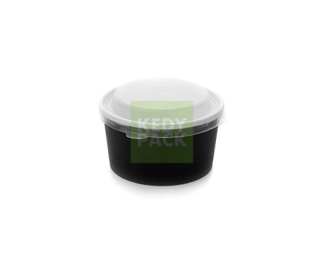 Pot noir et couvercle micro-ondable
