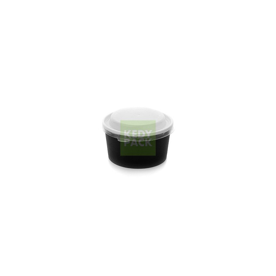 Pot noir et couvercle micro-ondable