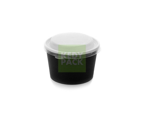 Pot noir et couvercle micro-ondable