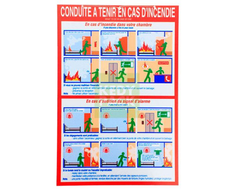 Pancarte consigne incendie