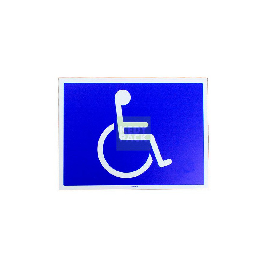 Pancarte adhesive handicapes