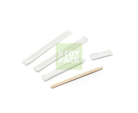 Agitateur bois et Sachet Individuel