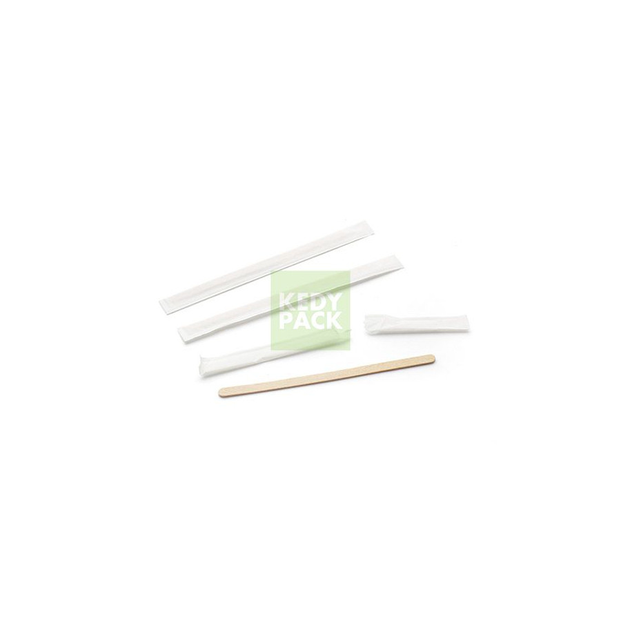 Agitateur bois et Sachet Individuel