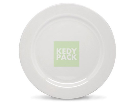 Assiette ronde plastique réutilisable