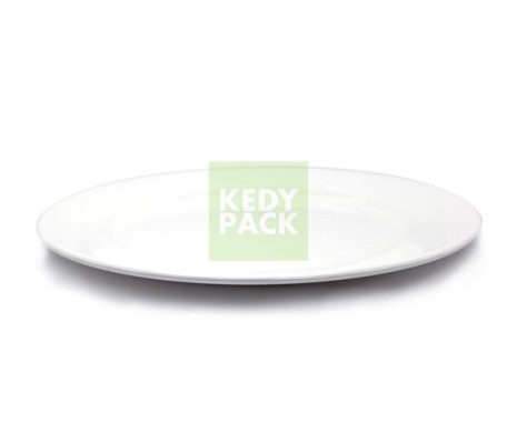 Assiette ronde plastique réutilisable