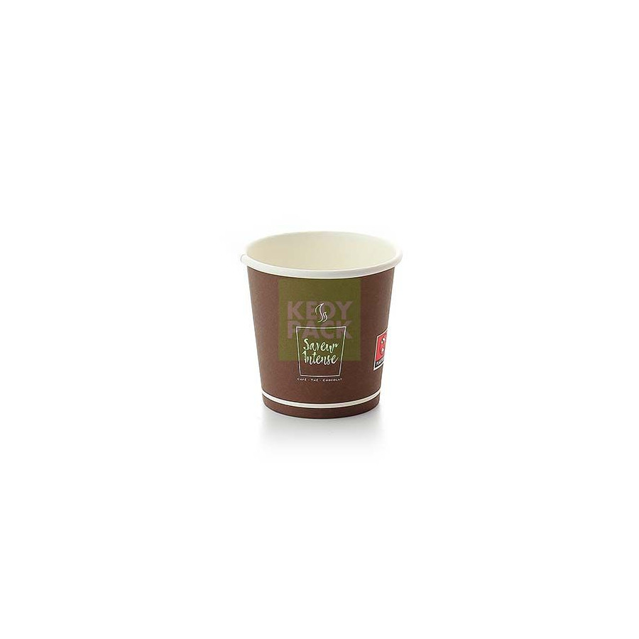 Gobelet carton Marron saveur intense