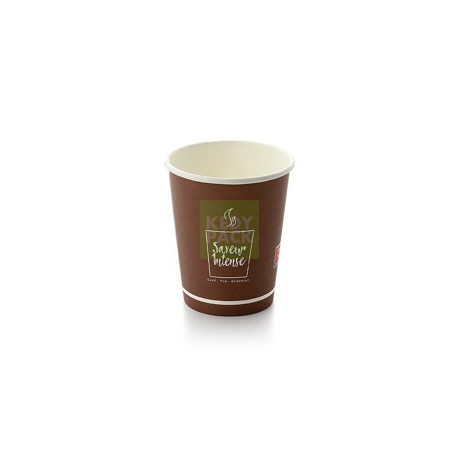 Gobelet carton Marron saveur intense