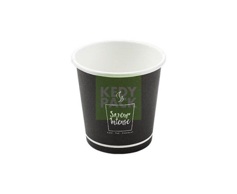 Gobelet carton noir Saveur intense