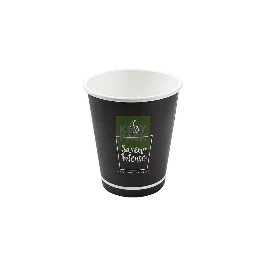 Gobelet carton noir Saveur intense
