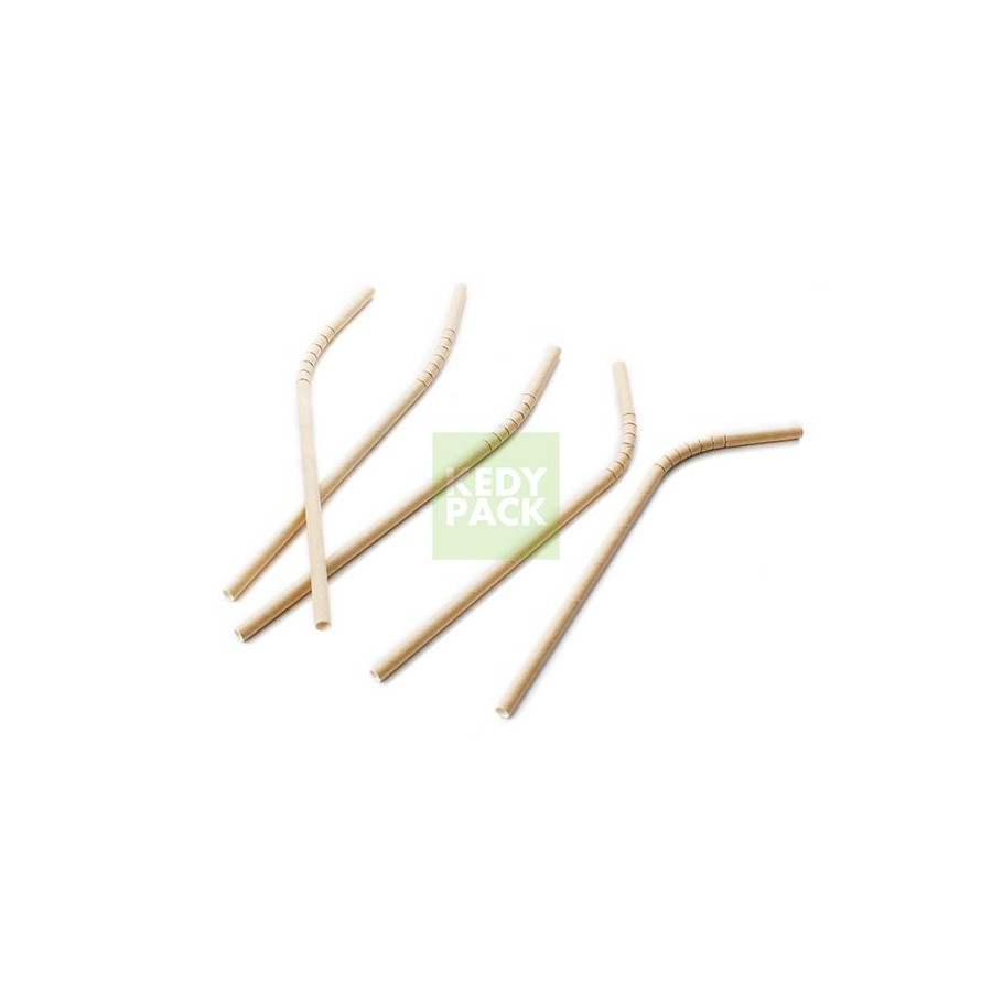 Paille kraft flexible