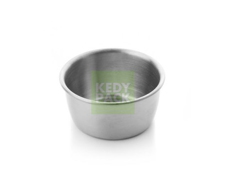 Mini coupelle inox à sauce argent