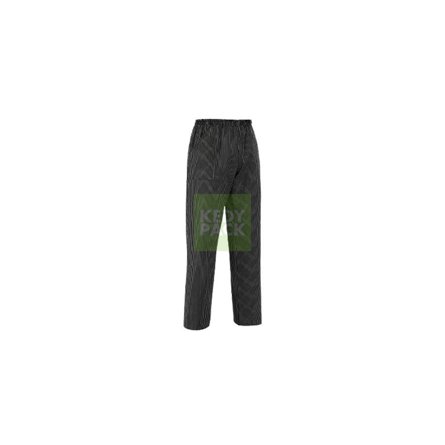 Pantalon de Cuisine à Elastique NOIR