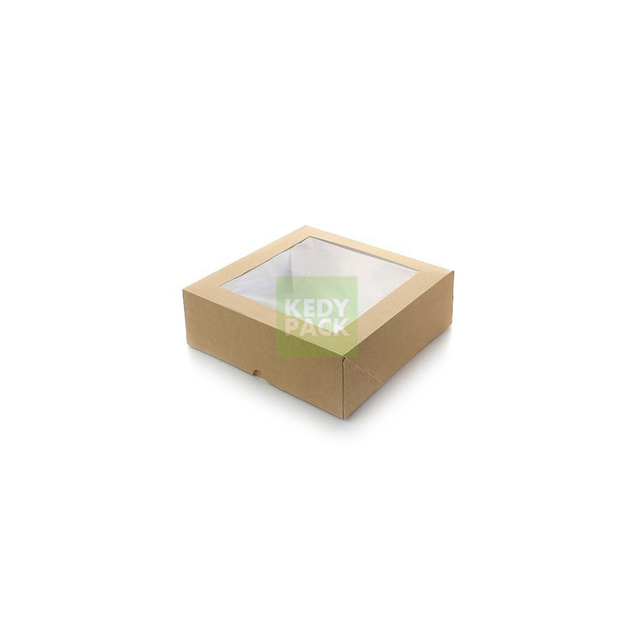 Boite pâtissière Kraft fenêtre Boite pâtissière Kraft fenêtre