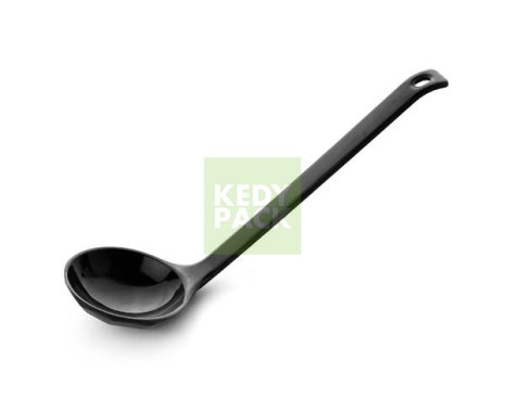 Cuillère soupe réutilisable noir